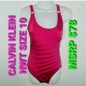 NWT CALVIN KLEIN ONE PIECE BATHING SUITE